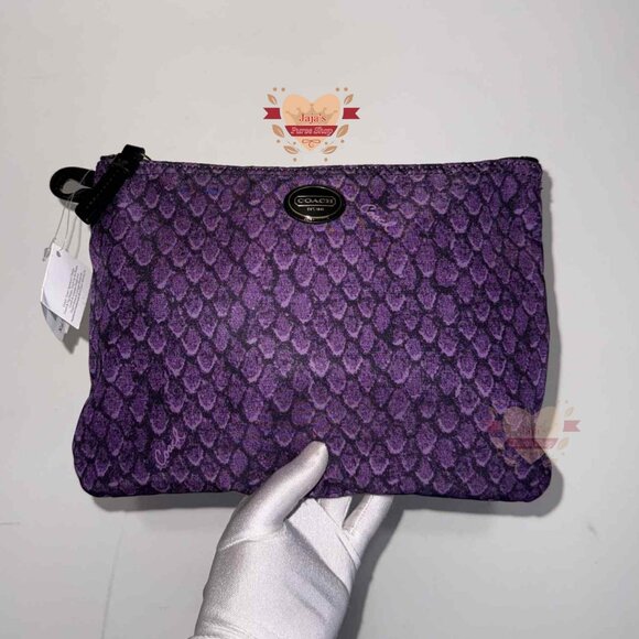 💟Coach Signature Fabric-Nylon Bag & Snap Pouch💟 - Picture 11 of 16